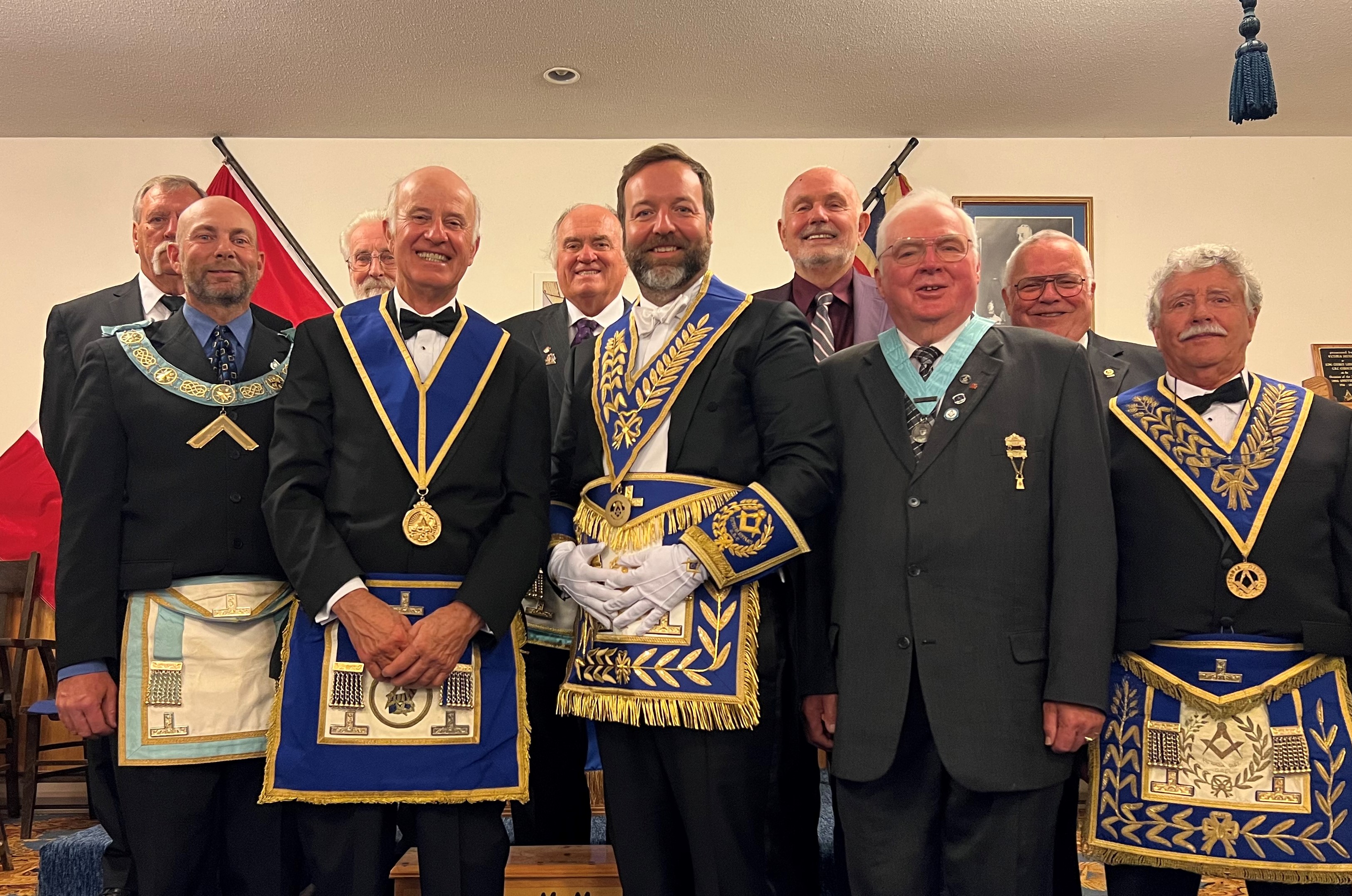 V.W.Bro. Roger Hodgson's long service recognition at King George V Lodge.