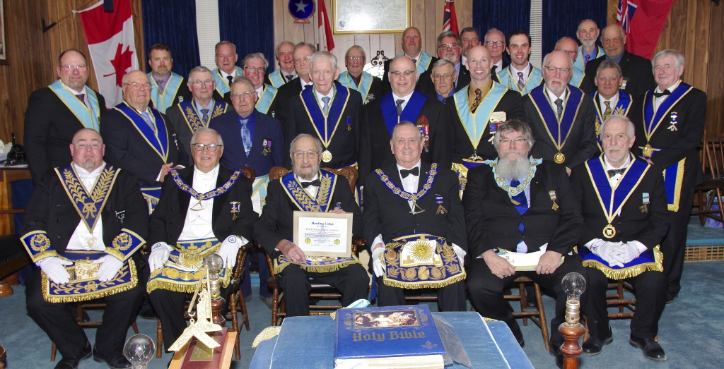 R.W. Bro. Walter Andruszko honoured for 50 years as a Mason